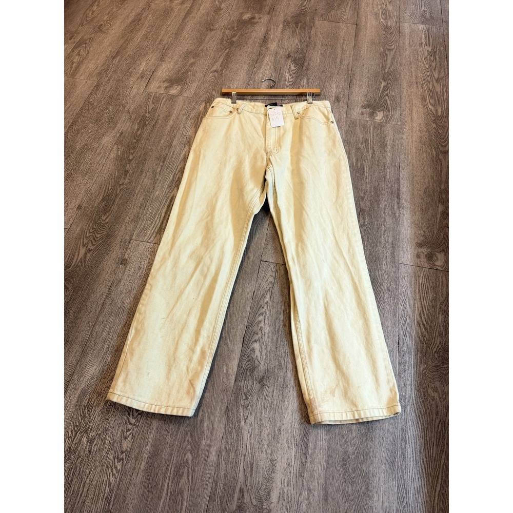 VTG Kenpo Jeans Mens 38x32 Yellow Medium Wash Relaxed Baggy Denim Y2K Hip Hop
